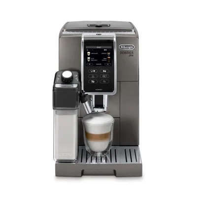 Dinamica Plus Espresso Machine, Connected — bean-to-cup espresso machine, front view