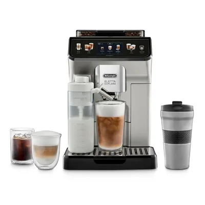 Eletta Explore Espresso Machine — bean-to-cup espresso machine, front view