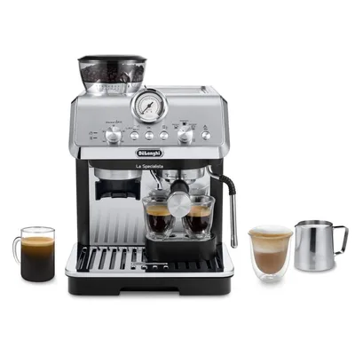 La Specialista Arte Espresso Machine, Stainless Steel — semi-auto espresso machine, front view