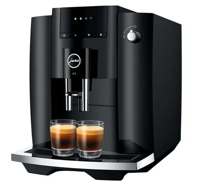 JURA E4 bean-to-cup espresso machine, front view