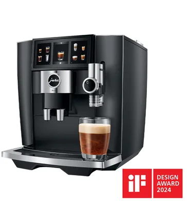 JURA J8 twin bean-to-cup espresso machine, front view