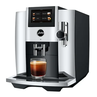 JURA S8 bean-to-cup espresso machine, front view