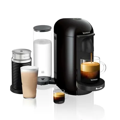 Nespresso Vertuo Plus capsule espresso machine, front view