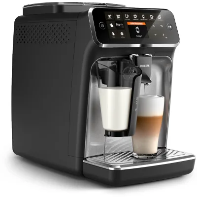 Philips Series 4300 LatteGo bean-to-cup espresso machine, front view