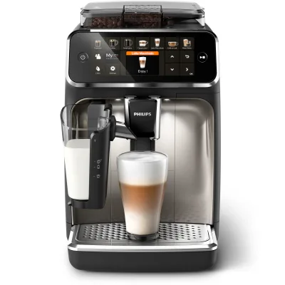 Philips Series 5400 LatteGo bean-to-cup espresso machine, front view